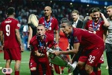 XHERDAN SHAQIRI SIGNED LIVERPOOL FC UCL WIN 12X8 PHOTO (ACG CERT AG18745)