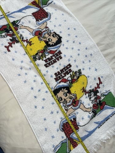 Vintage Betty Boop Towel Set Santa’s Helper 1 Towel 1 Hand Towel 1 Wash Cloth - Picture 18 of 24