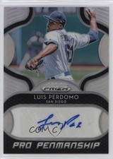 2019 Panini Prizm Pro Penmanship Luis Perdomo #PP-LP Auto 4f5