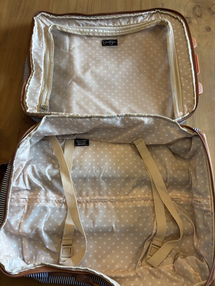 Jessica Simpson Striped Carry-on Suitcase - Image 3 of 4