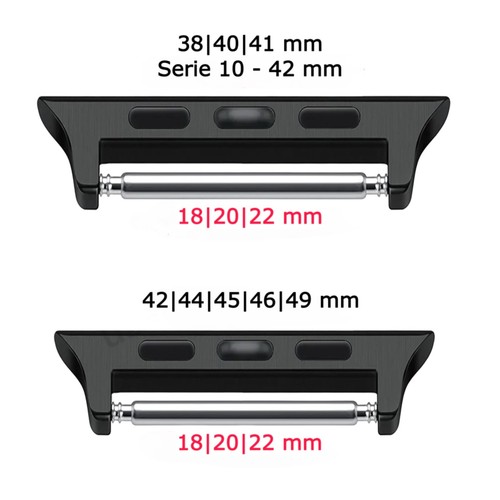 Adapter Złącze Stal nierdzewna do wszystkich serii Apple Watch 1-6 7 8 9 10 SE ULTRA - Zdjęcie 3 z 29