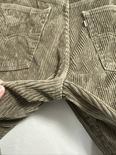VTG 90s Levi's Silvertab Baggy Pants Mens 36x30 Brown Thick Corduroy Skater EUC - Picture 17 of 18