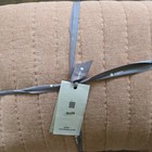 West Elm Linen Cotton Pick Stitch King Quilt Terracotta  NEW