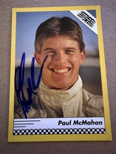 Paul McMahan 1992 World Of Outlaws Signed Auto Card 