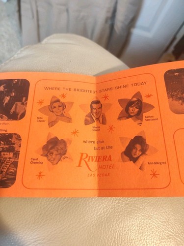 Ann Margret andere Headliner Riviera Hotel 60er Jahre ausklappbare Postkarte - Bild 3 von 11