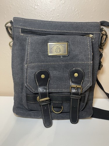 White Mountain Outdoor Umhängetasche blau Canvas strapazierfähig Unisex