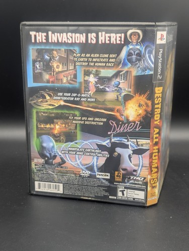 Destroy All Humans ( PlayStation 2) CIB - disco quasi nuovo - spedizione gratuita - Foto 2 di 4