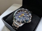 Seiko Sportura Kinetic Stainless Steel Blue Dial Mens Watch SUN017P1