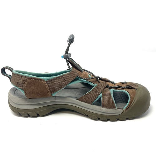Keen Women’s 9.5 Venice H2 Waterproof Hiking Sandals Brown Aqua - Picture 9 of 12