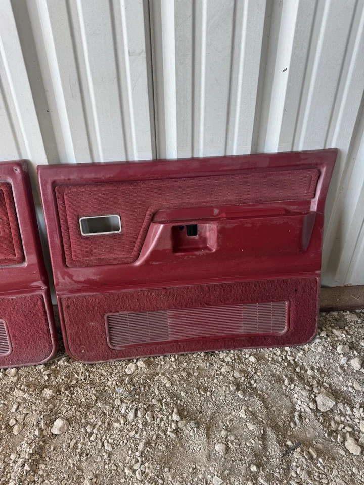 91-93 Dodge ram D250 D350 W250 W350 Primera Generación Cummins Juego Panel Puerta Rojo LEER Foto 2 de 4