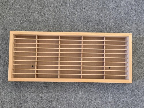 Vintage Holz NAPA VALLEY 50 Slot Holz Kassetten Band Halter Rack