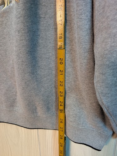 Vintage Croft Barrow Sweatshirt Adult Large Gray Dog Fleece Embroidered - Picture 7 of 7