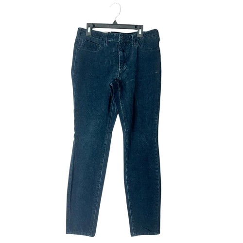 Pantaloni in velluto a coste Pilcro Anthropologie blu scuro taglia 28 - Foto 2 di 14