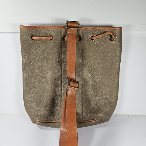 Vintage Dooney & Bourke Sling Rucksack Allwetter Leder Tasche Kordelzug USA - Bild 7 von 20
