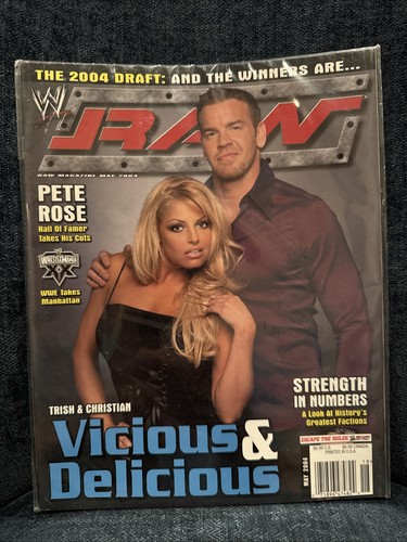WWE RAW MAGAZIN / MAI 2004 / TRISH + CHRISTIAN / Vicious & Delicious Plus Poster 