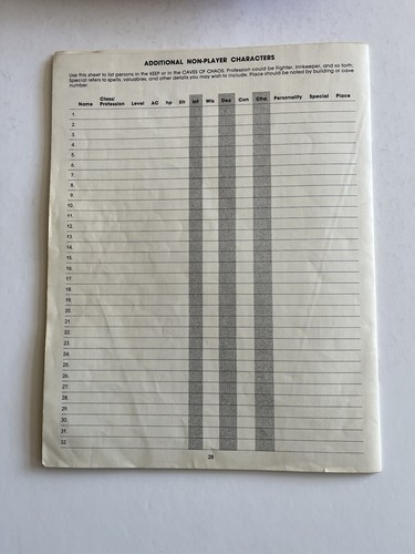 D&D Dungeons and Dragons Basic Set Including Original Dice 1981 - Picture 17 of 24
