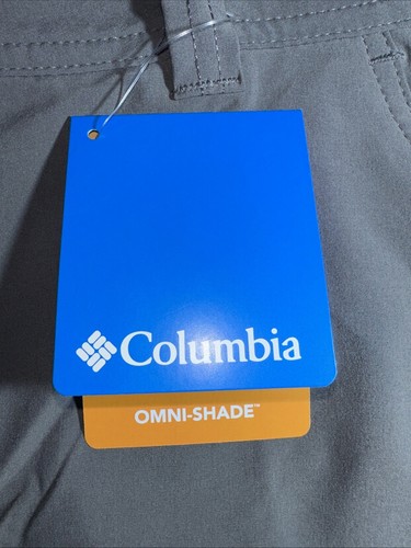 NUEVO Pantalones Cortos Para Hombre Columbia Talla 36 Gris Ligero Tech Entrepierna 10" - Imagen 14 de 17