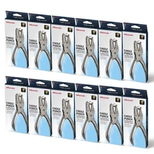 1 Hole Punch 5 Sheet Capacity Comes in 12 Pack Silver 90075