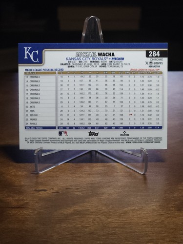 2025 Topps Chrome - Michael Wacha #284 Topps Refractor - Bild 2 von 2