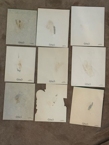 Lote de 9 tarjetas de felicitación vintage Kitsch Pollyanna artesanal sin usar - Imagen 2 de 5