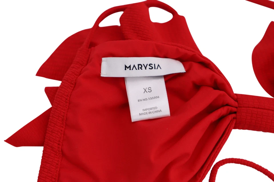 Top de bikini Marysia Zuma en nailon rojo para mujer talla 4 Foto 2 de 4