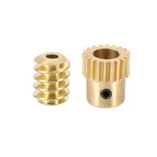 Worm Gear Set 0.5 Module 20:1 Reduction Rate(Gear-6mm Bore, Rod 1.98mm Bore)