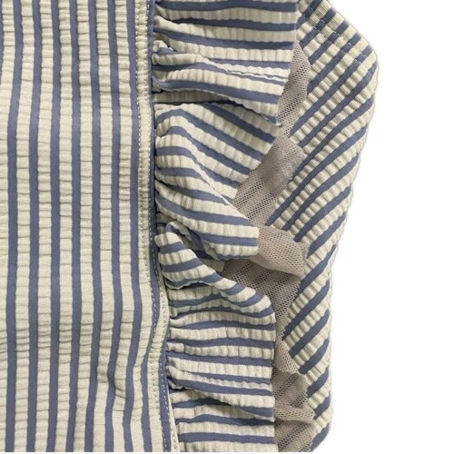 RuffleButts Swimsuit 4T Seersucker Waterfall One Piece  - Picture 6 of 7