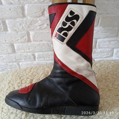 IXS Biker Moto Leather Boots Size EU 43