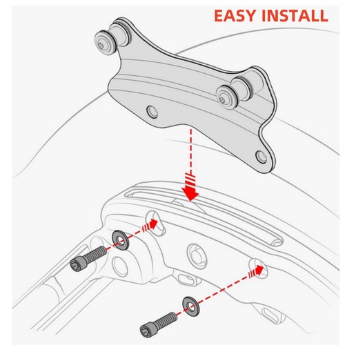 4 Point Docking Hardware Covers Kit for Harley Touring Road Glide King 2014-2025 - Picture 10 of 17