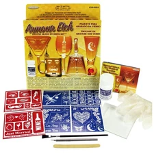 Deluxe Glass Etching Kit w/ 2.8 oz Armour Etch Cream