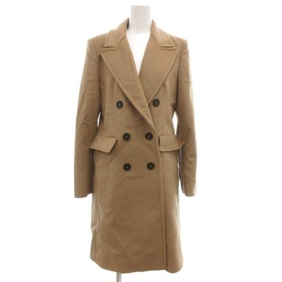 MAX MARA INTREND Chester Coat Long Double Virgin Wool 38 Beige JS GY19