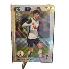 2024-25 Topps Chrome UEFA  Archie Gray Wave Refractor SP Rookie RC Tottenham