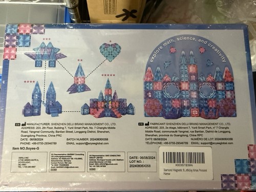 Soyee Magnetic Building Tiles Set 58pcs Educational STEM Toy for Kids New - Picture 3 of 3