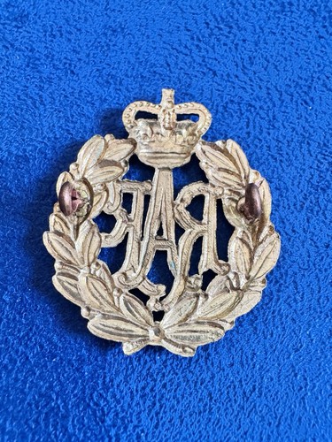 WW1 Royal Air Force Cap Badge KC RAF Brass Economy 2 Lugs  Antique Original - Picture 2 of 3