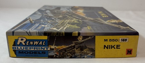 vintage Renwal Blueprint Model NIKE Antiaircraft Guided Missile~JUST THE BOX - Picture 3 of 5