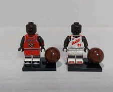 Michael Jordan & Kobe Bryant All Star Custom Minifigures NBA Basketball Figures