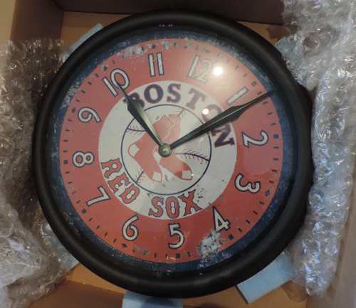 NOS TIMEWORKS INC OVERSIZED BOSTON RED SOX CLOCK 23" IN BOX 1999 LOOK - Picture 2 of 3