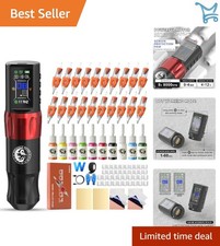 Wireless Tattoo Kit Pen Machine Complete Ink for Professionals Beginners