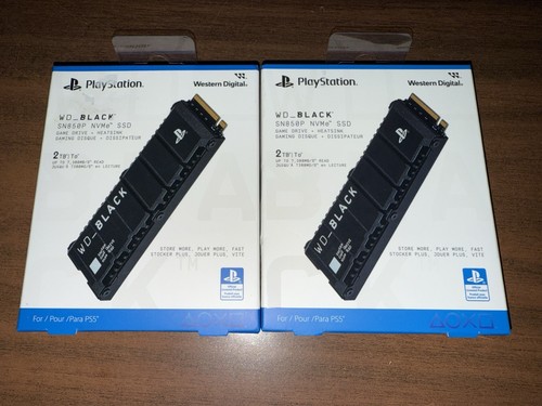 X2 Western Digital WDBBYV0020BNC-WRWM WD_Black Game Drive SN850P NVMe 2TB SSD