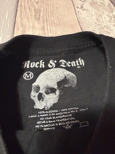 Black Sabbath Rock & Death Embroided Back And Front Band Tshirt Medium P1 - Picture 10 of 14
