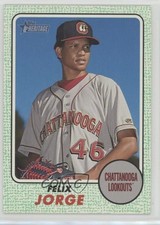 2017 Topps Heritage Minor League Edition Green 19/50 Felix Jorge #55 fm0
