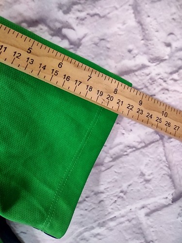 Polo Ralph Lauren Shirt Mens Large Green White Blue RL67 Competition Performance - Picture 7 of 9