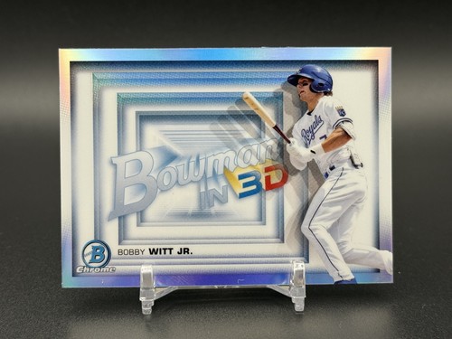 2022 Bowman Chrome Bobby Witt Jr. Bowman in 3D Refraktor #B3D-14 KC Royals