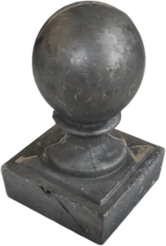 Cast Aluminum Post Ball, Square Base Ball Toppers, 2-4 Inch - Picture 2 of 7