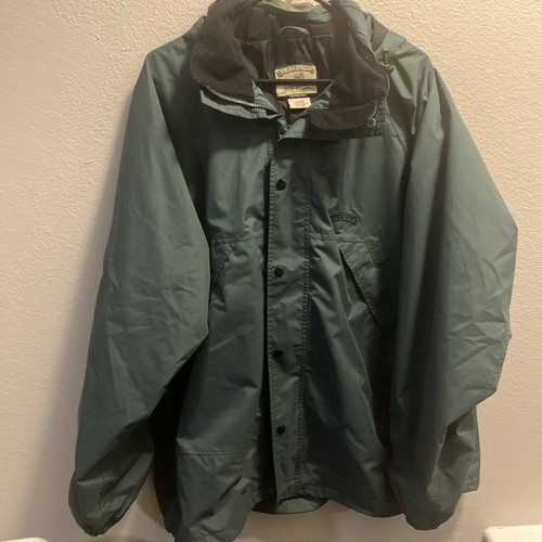 Field And Stream Green Men’s Waterproof Rain Jacket Hooded Hunting Size XL - Picture 1 of 7