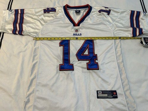 Vtg Stitched Reebok RYAN FITZPATRICK #14 Buffalo Bills Jersey Mens sz 52 White - Picture 12 of 13