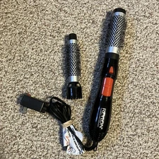 Revlon Tourmaline Ceramic All in One Hot Air Styler Hair 2 Brushes Tested RV444