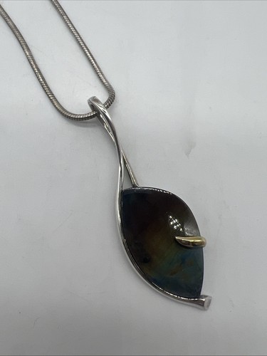 Brent Hogkvist Sterling Silver And Labradorite Necklace - Picture 4 of 11