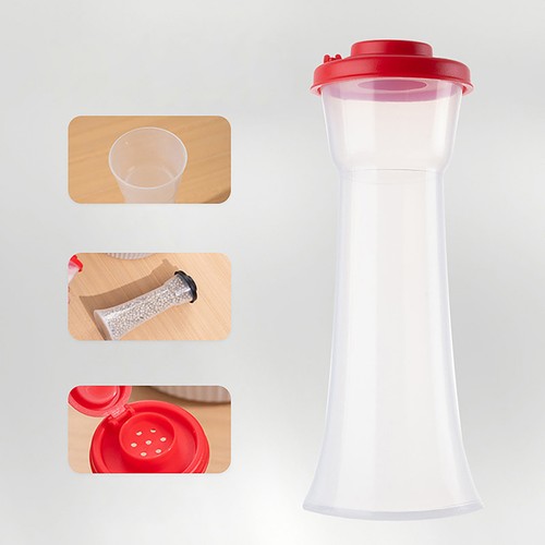 1/2Pcs Mini Seasoning Jar Salt Pepper Shaker Travel Picnic Outdoors Kitchen Box - Bild 9 von 19