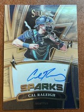 Cal Raleigh 2022 Panini Select Sparks Signatures Auto /199 SS-CR Rookie auto🔥🔥
